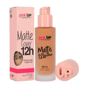 Base pink up con cobertura media acabado matte duración 12h en tono 7…