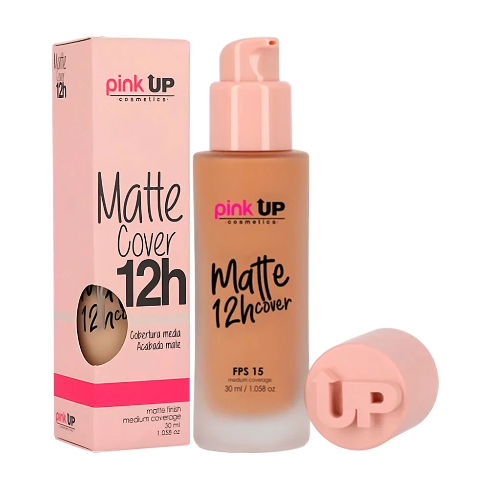 Base pink up con cobertura media acabado matte duración 12h en tono 7…