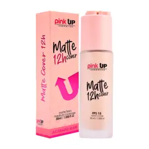 Base pink up con cobertura media terminación matte en tono natural be…