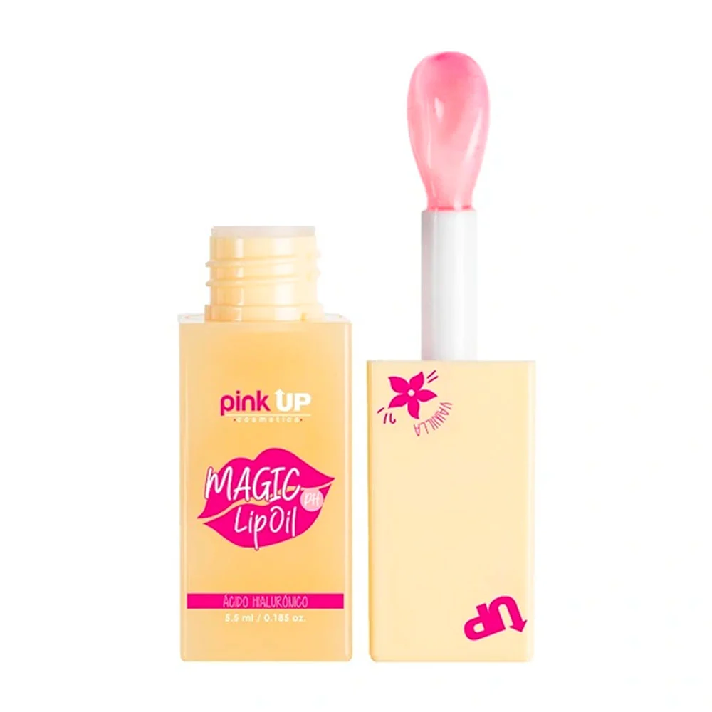 Brillo labial mágico con ácido hialurónico pink up con aroma a vanill…