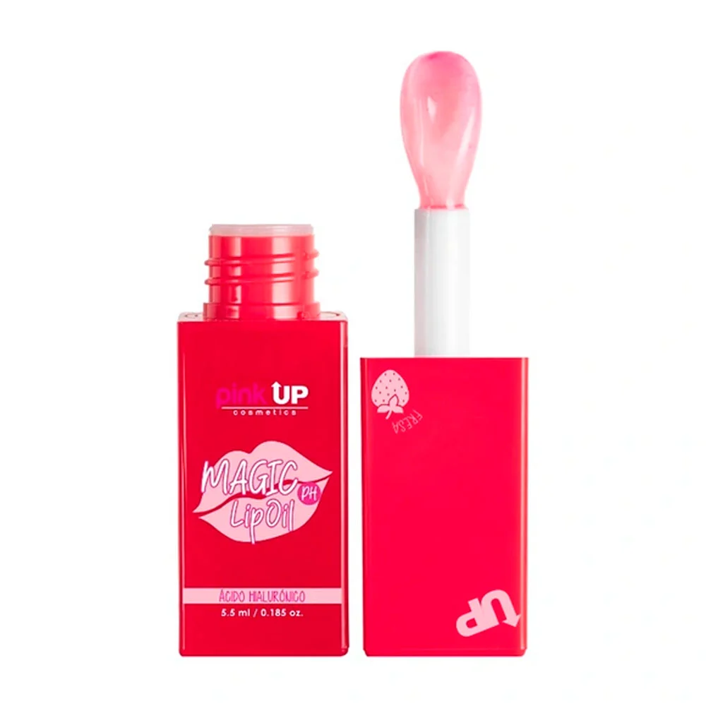 Brillo labial mágico con ácido hialurónico pink up con aroma a fresa,…