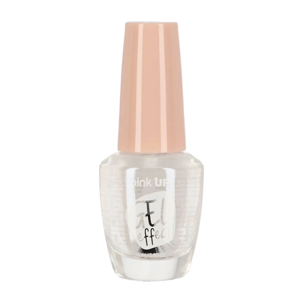 1pza Esmalte con efecto gel pink up para uñas en tono brillo transpar…