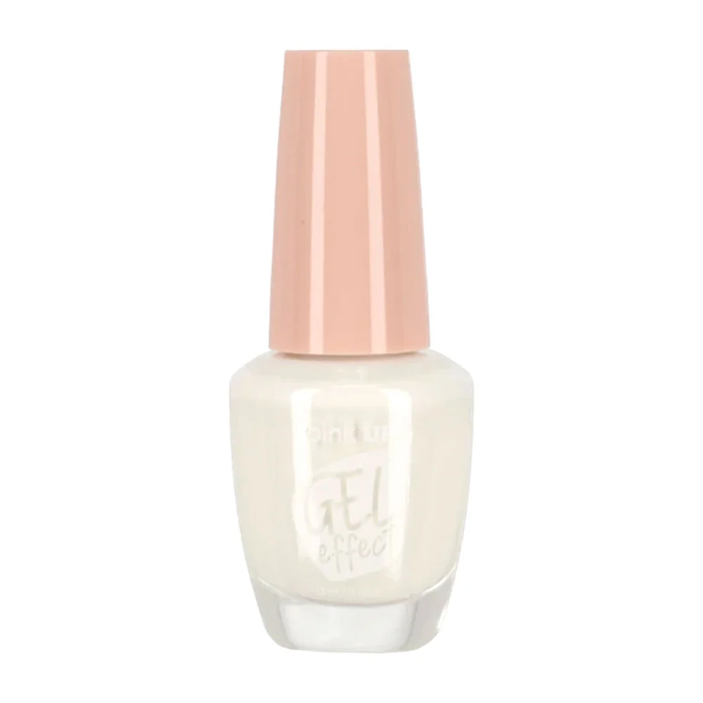 1pza Esmalte con efecto gel pink up para uñas en tono white, 15ml / p…