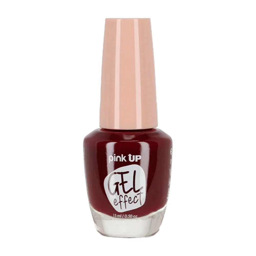 1pza Esmalte con efecto gel pink up para uñas en tono tinto, 15ml / p…