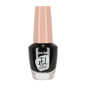 1pza Esmalte con efecto gel pink up para uñas en tono black, 15ml / p…
