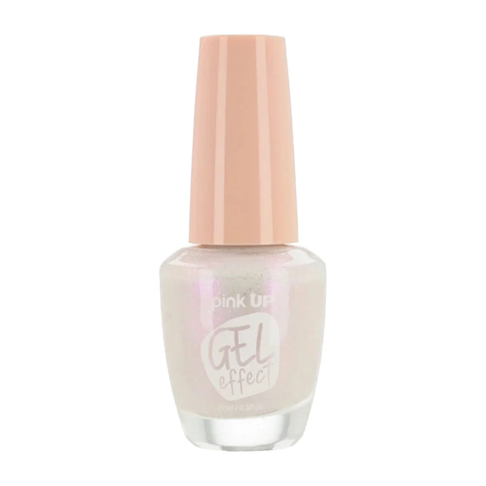 1pza Esmalte con efecto gel pink up para uñas en tono escarcha, 15ml …
