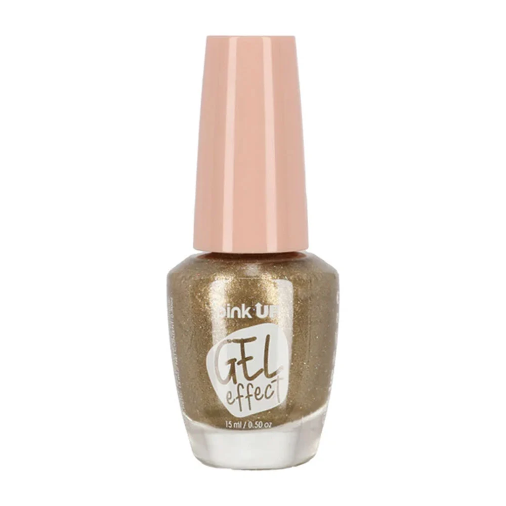 1pza Esmalte con efecto gel pink up para uñas en tono sand, 15ml / pk…