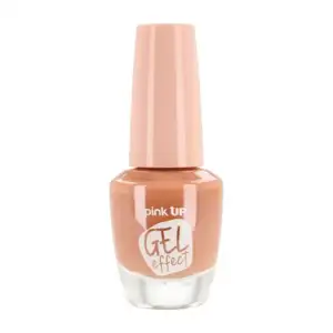 1pza Esmalte con efecto gel pink up para uñas en tono café, 15ml / pk…