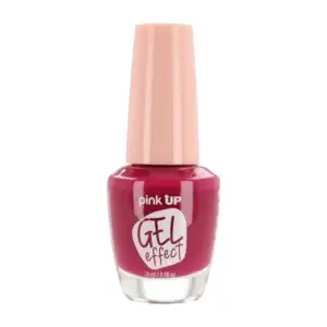 1pza Esmalte con efecto gel pink up para uñas en tono magenta, 15ml /…