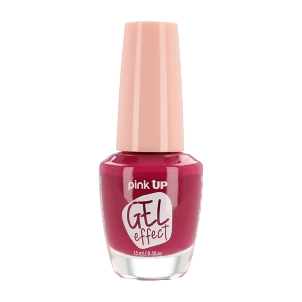 1pza Esmalte con efecto gel pink up para uñas en tono magenta, 15ml /…