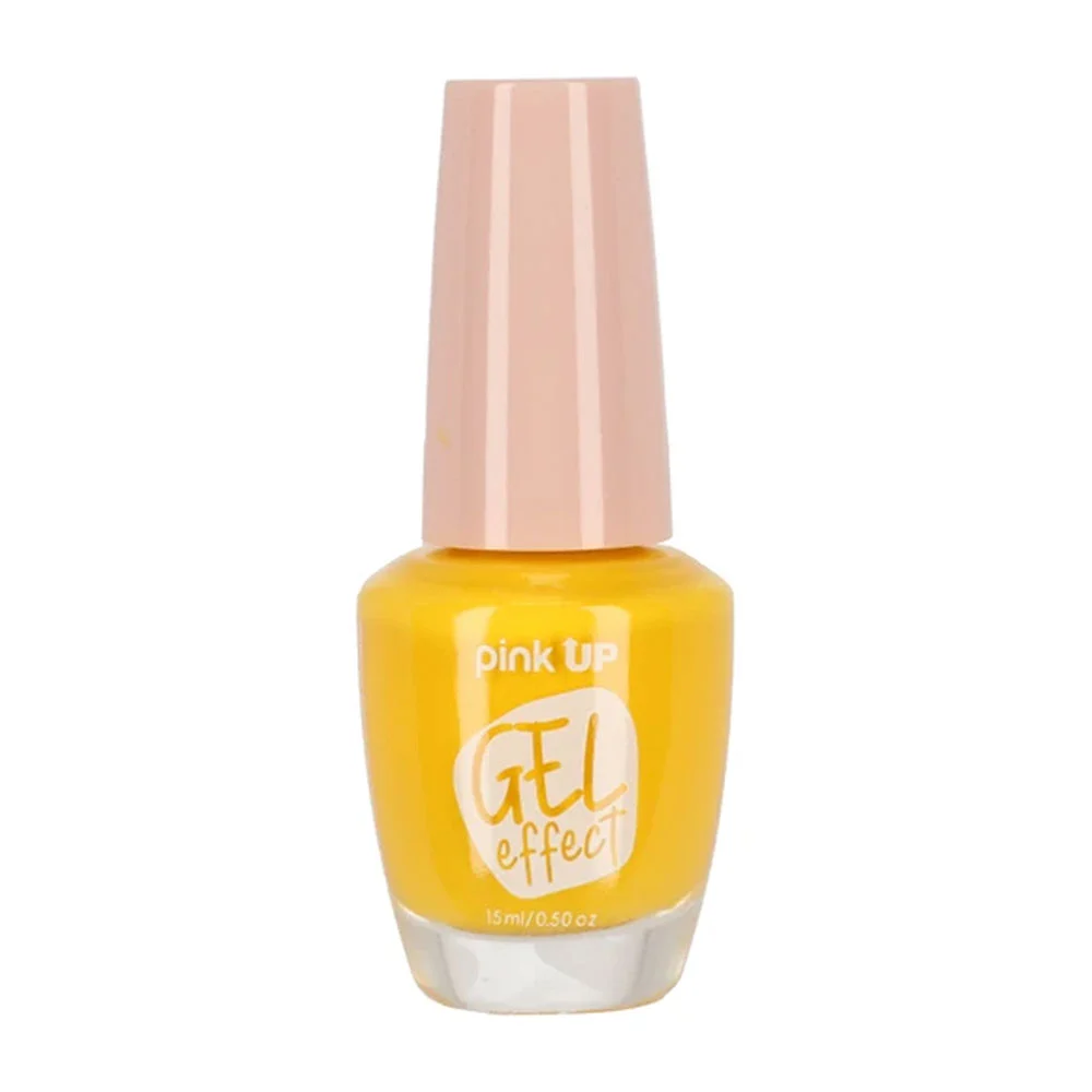 1pza Esmalte con efecto gel pink up para uñas en tono yellow, 15ml / …