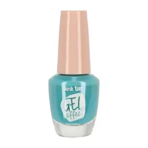 1pza Esmalte con efecto gel pink up para uñas en tono aqua, 15ml / pk…