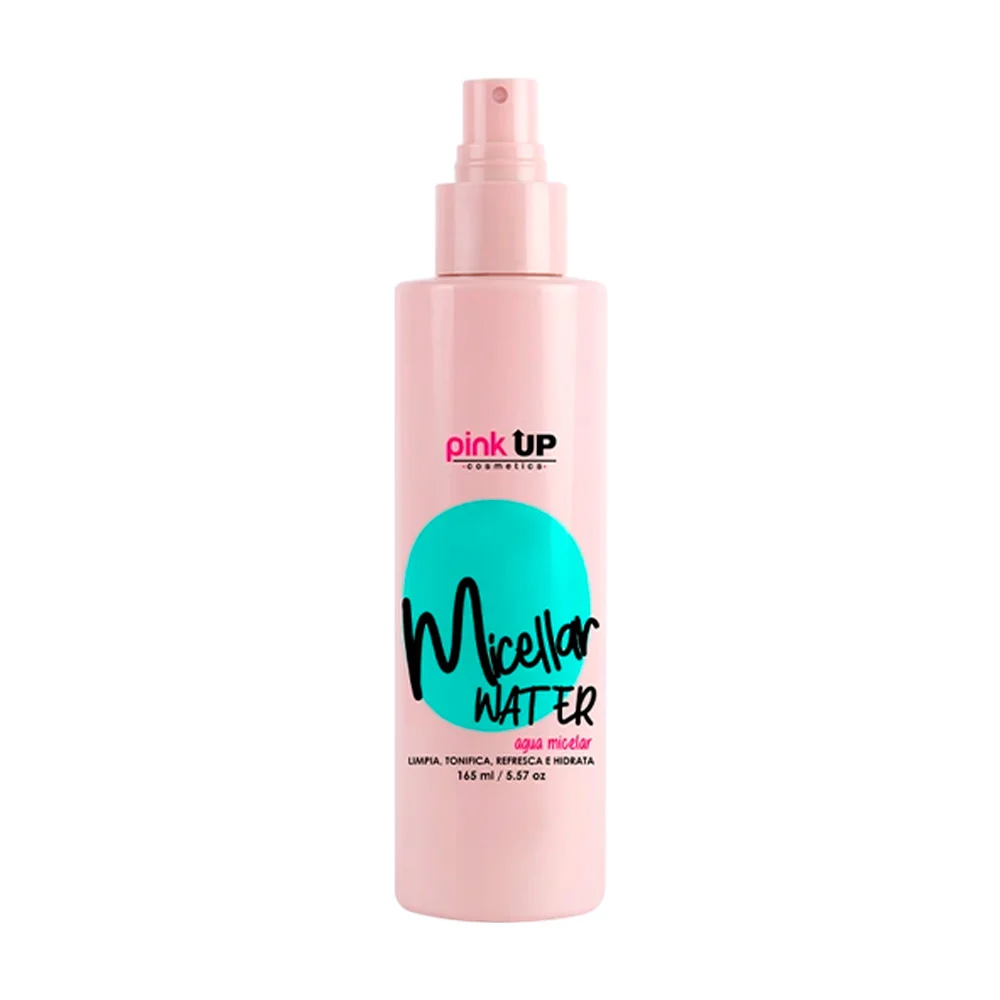 Agua micelar pink up en spray para limpiar, hidratar y refrescar la p…