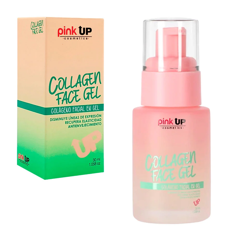 Colágeno facial en gel pink up para el cuidado de la piel, 30ml / pks…