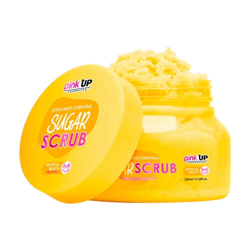Exfoliante corporal sugar scrub pink up fragancia tropical beach, 350…