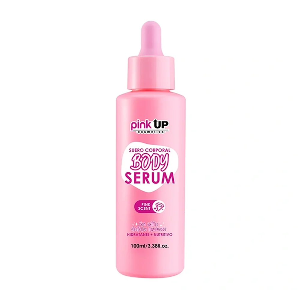 Suero corporal pink up con destellos luminosos, aroma pink scent, 100…