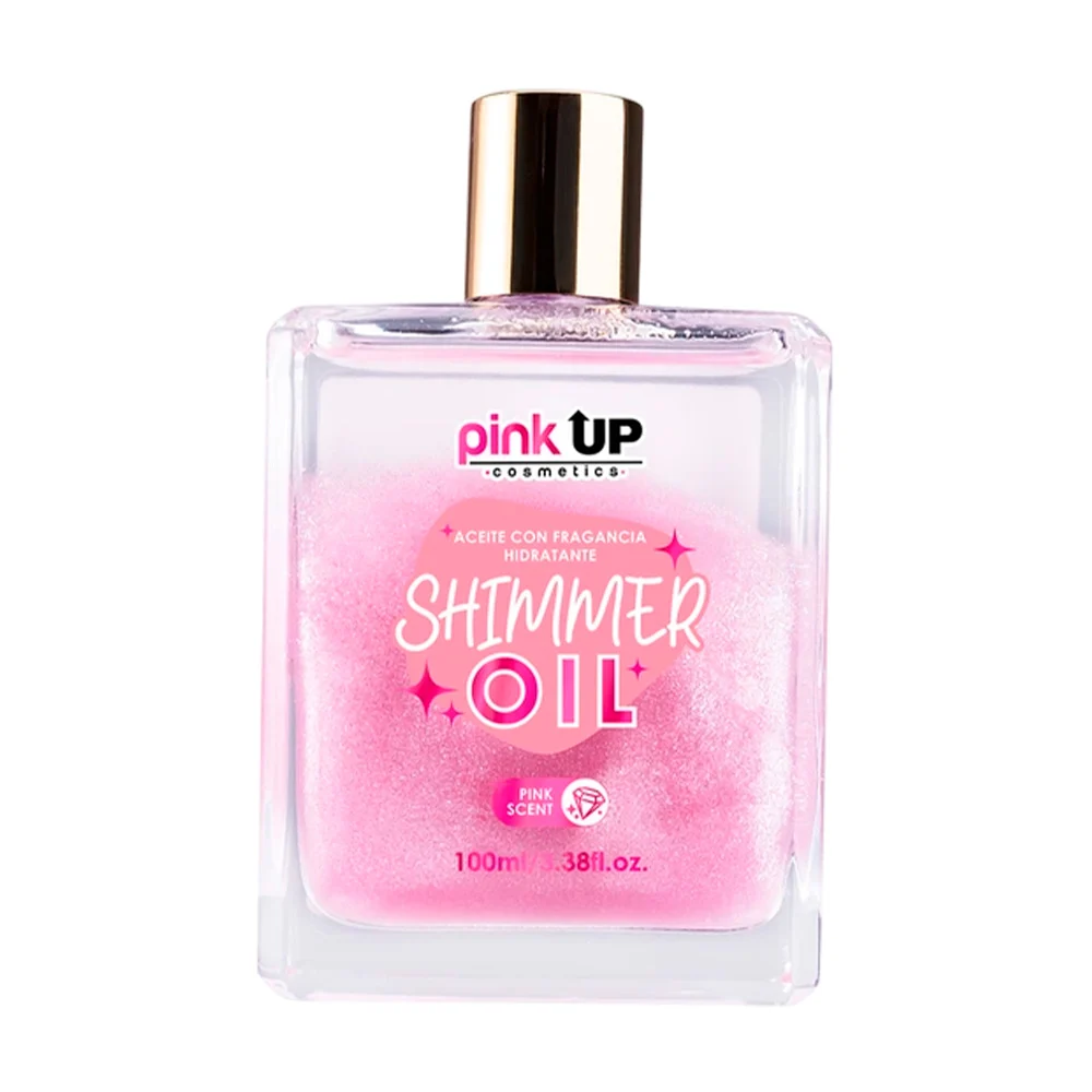 Aceite corporal pink up hidratante con fragancia pink scent y glitter…