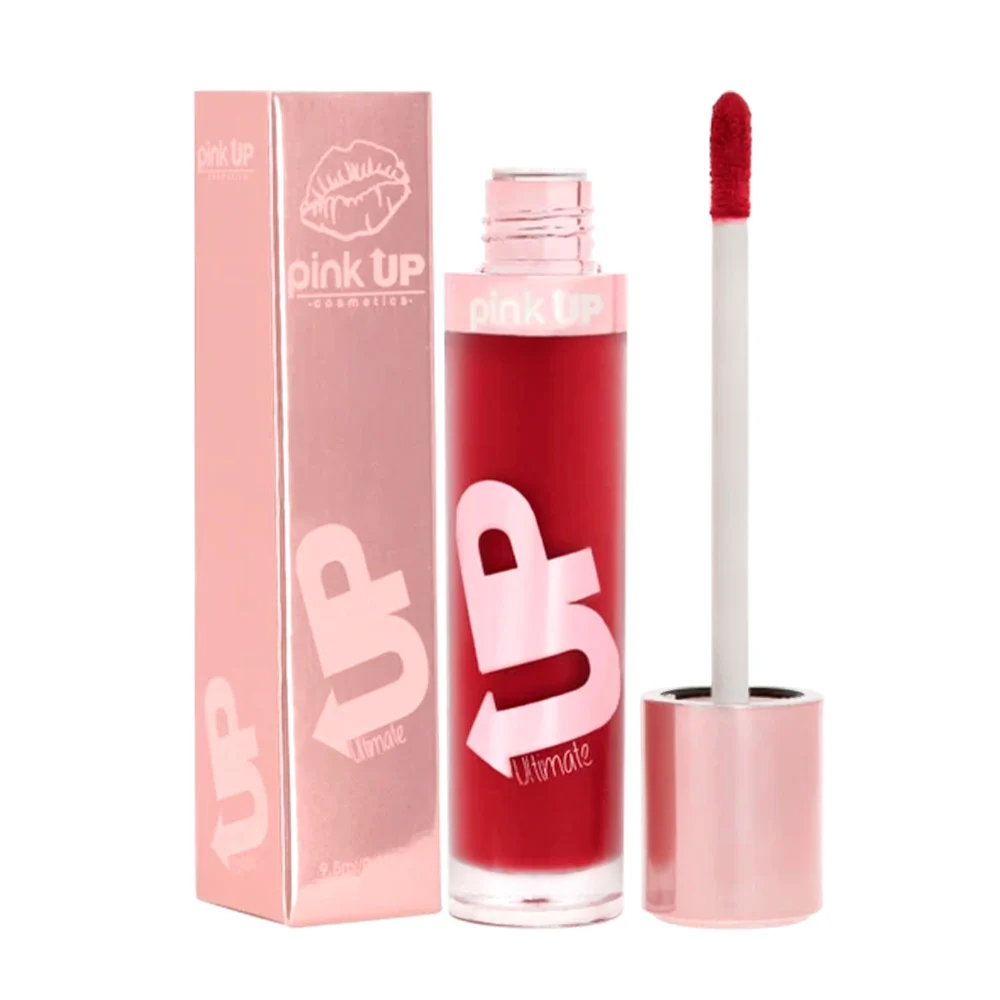 Labial líquido pink up con efecto mate en tono strawberry, 9.5ml / pk…