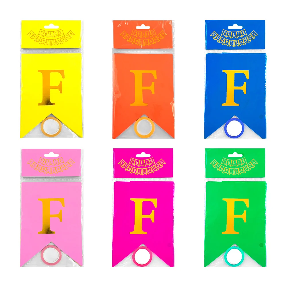 Banner liso neón feliz cumpleaños letras doradas elegantes, variedad …