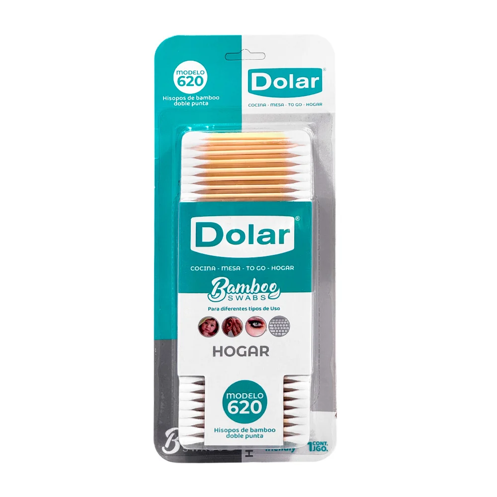 Paquete con 620 cotonetes dolar de bambú / r7-06200 / bambu swabs