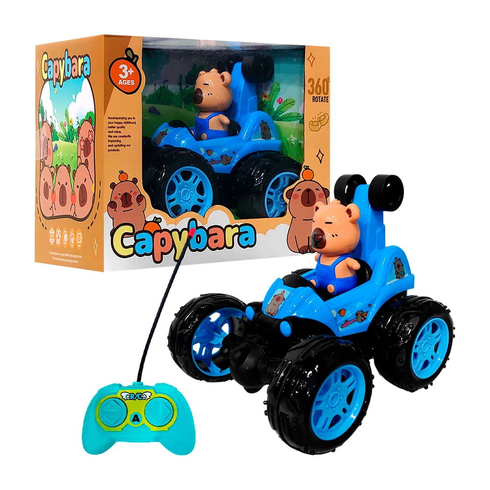 1pza Juguete / coche de control remoto con figura y estampado de capi…