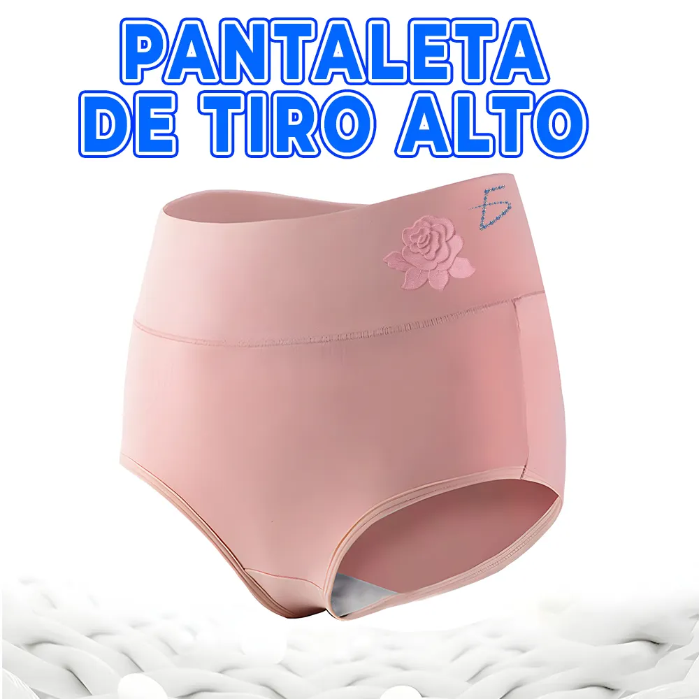 Ropa interior de cintura alta con estampado de flor para mujer, varie…