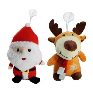 Peluche afelpado personajes navideños reno, santa, mono de nieve + ve…