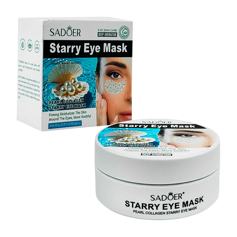 30 pares de mascarillas sadoer para ojos con extracto de colágeno y p…