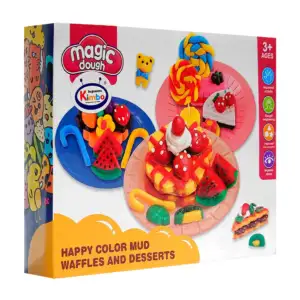 Set magic dough con temática de postres con 5 masitas moldeables + ac…