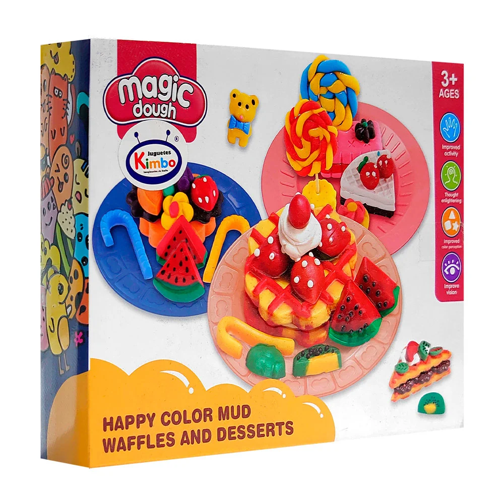 Set magic dough con temática de postres con 5 masitas moldeables + ac…