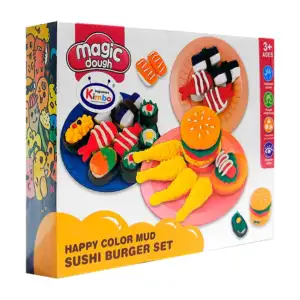 Set magic dough con temática de comida rápida con 5 masitas moldeables
