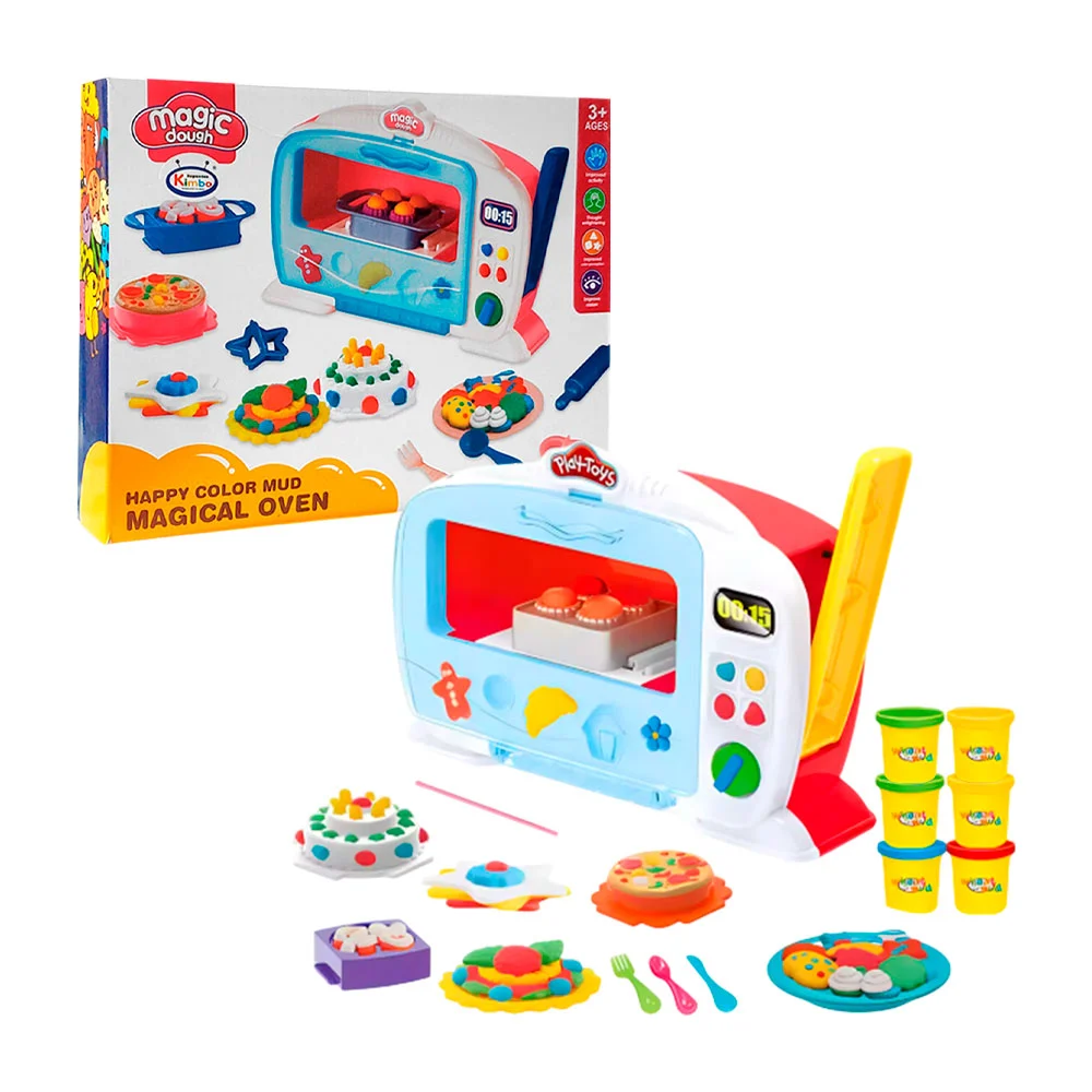 Set magic dough con temática de horno y postres con 6 masitas moldeab…