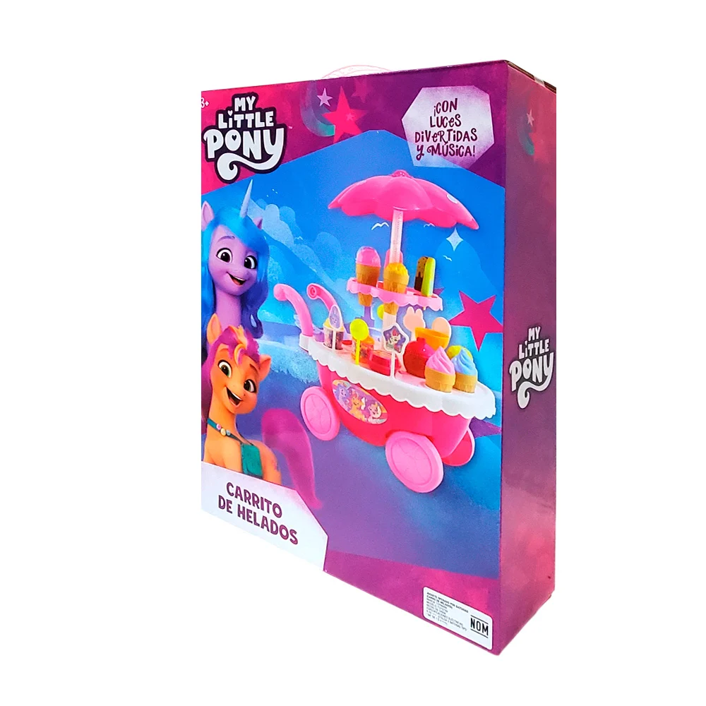 Mini carrito de helados de plástico con estampado de my little pony y…