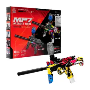 Pistola de juguete mp7, diseño de graffiti, tanque para balas 7-8mm y…