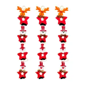Paquete con 12 adornos colgantes en forma de estrella, decoración nav…