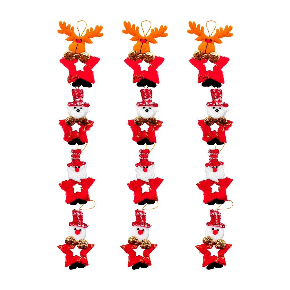 Paquete con 12 adornos colgantes en forma de estrella, decoración nav…