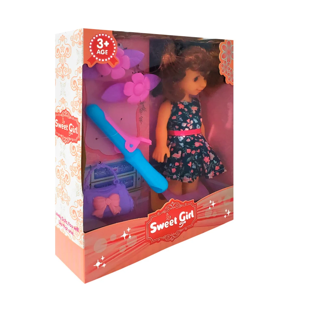Muñeca sweet girl con accesorios de cabello y bolsa / baby so lovely …