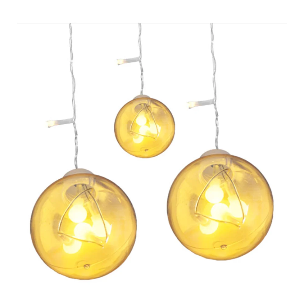 Serie guirnalda navideña decorativa de esferas con mini bolitas en to…