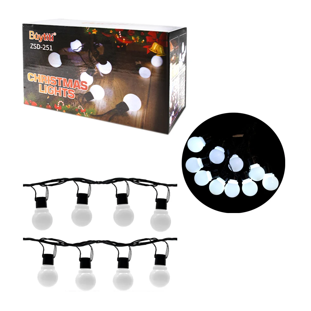 Serie guirnalda decorativa en forma de focos vintage y luz blanca / z…