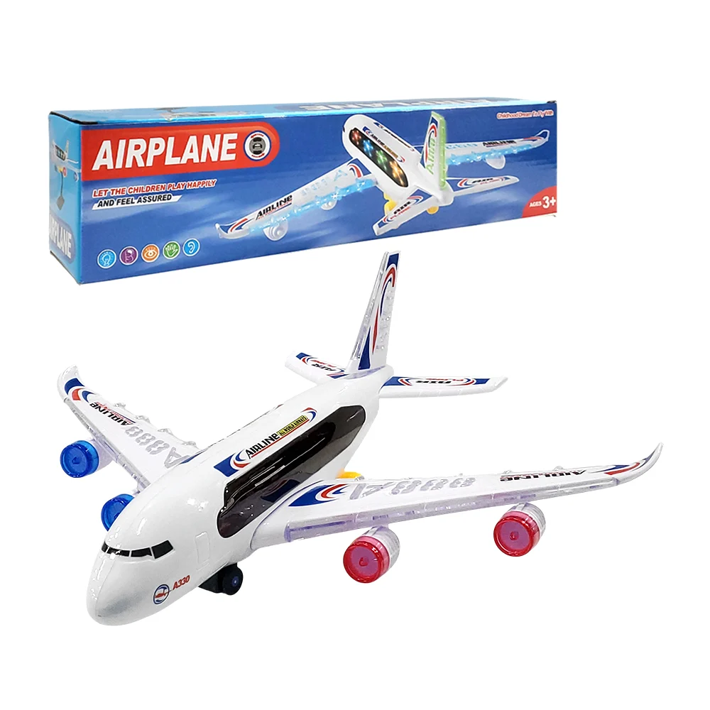Avión móvil armable de juguete con luces y sonido / airplane / a330-2…