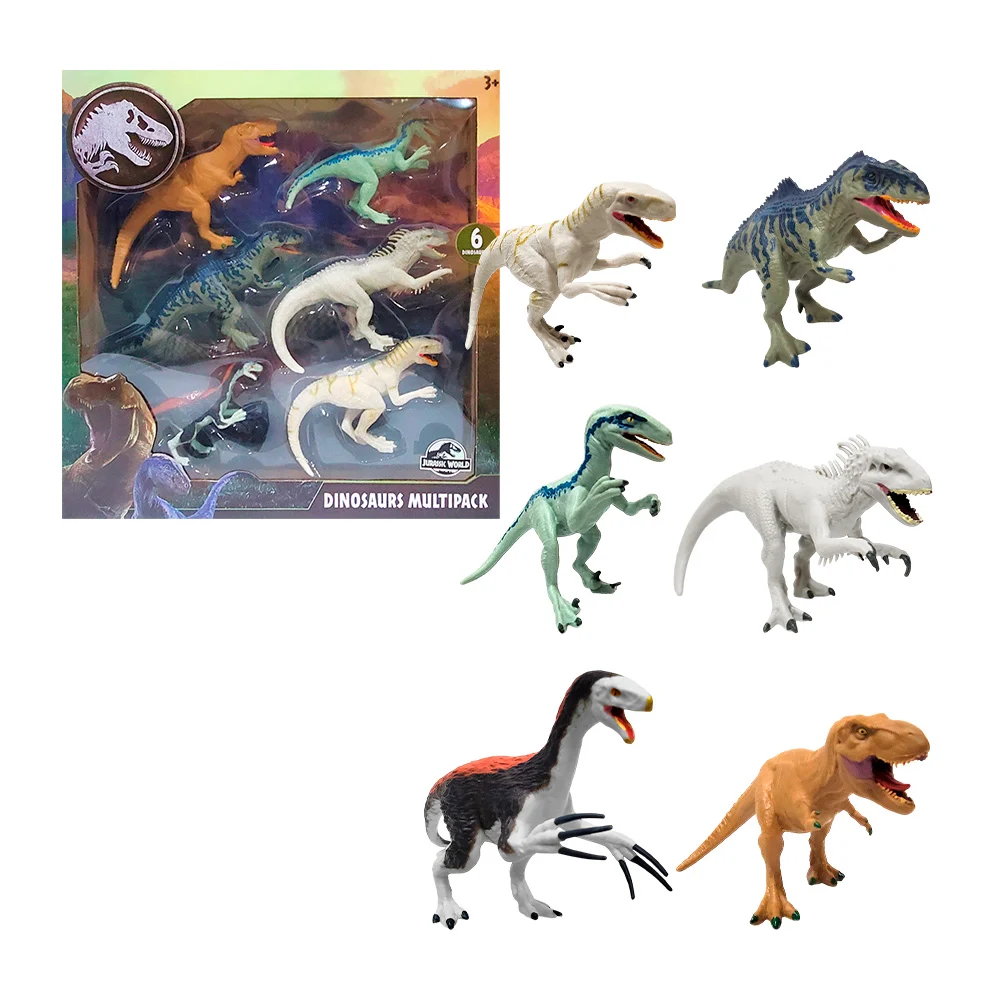 Blíster de 6 figuras en forma de dinosaurios de jurassic world, model…