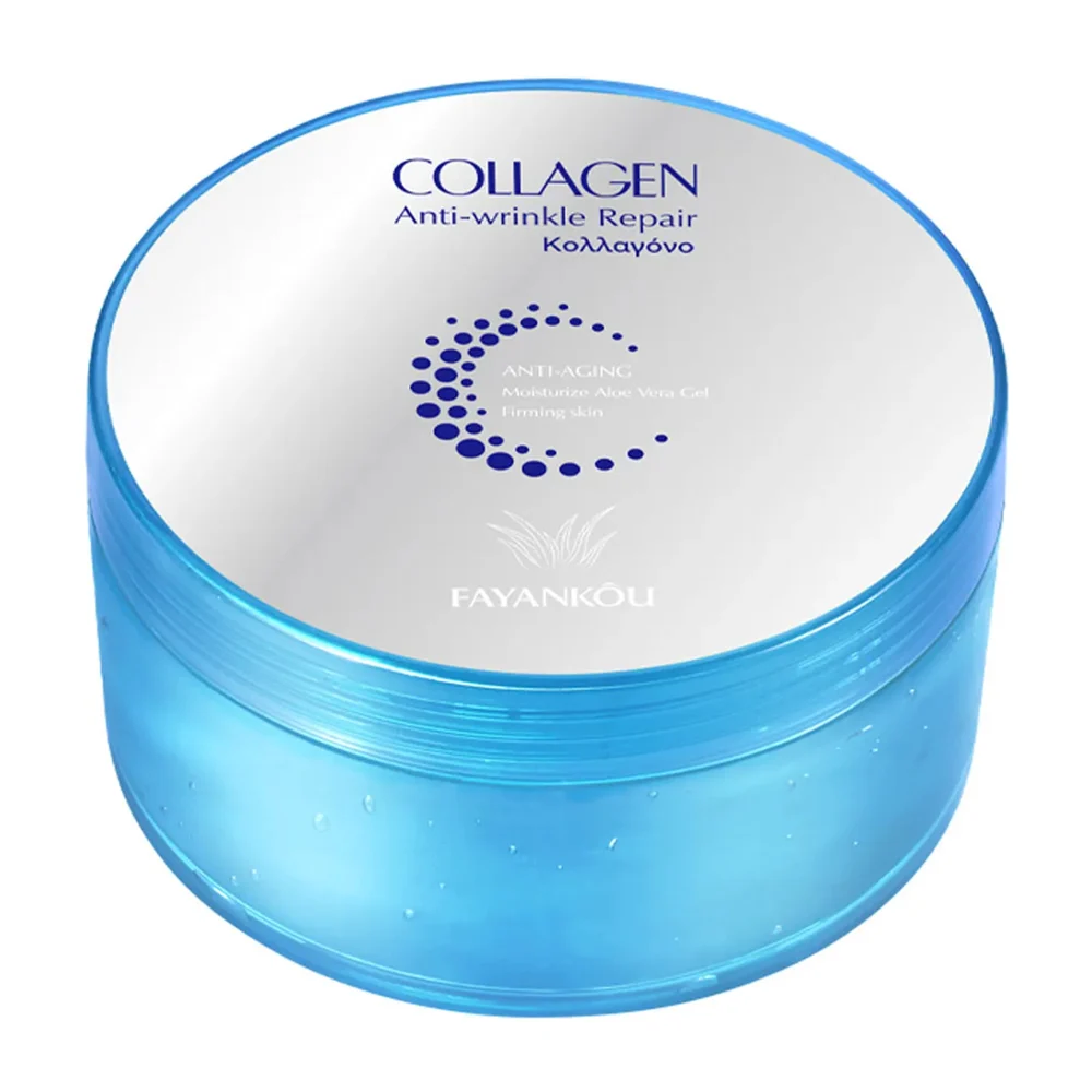 Gel facial reparador e hidratante antiarrugas con colágeno y aloe ver…