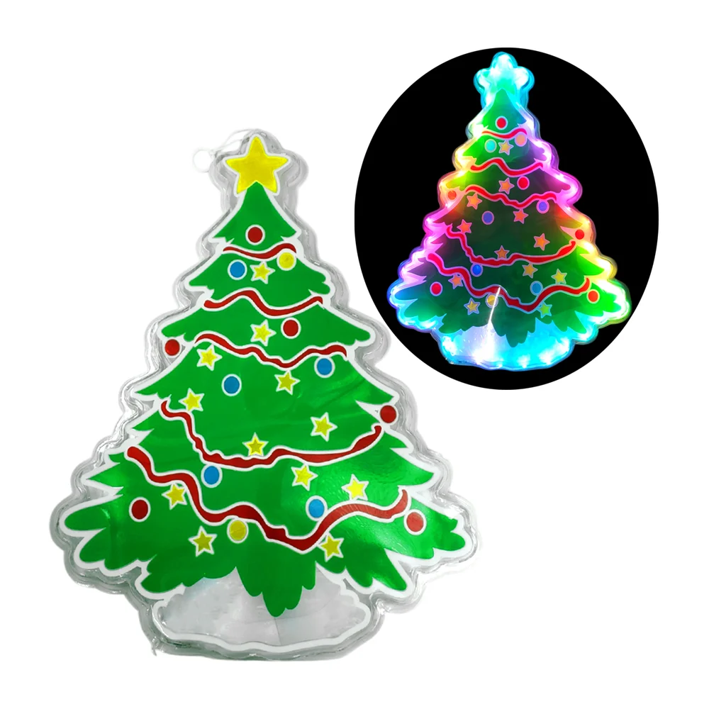 1pza Adorno colgante en forma de árbol navideño led con medida de 47c…