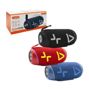 Bocina cilíndrica buytiti inalámbrica, usb, radio fm, tf y manos libr…