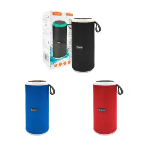 Bocina cilíndrica buytiti portátil, bluetooth, sonido 360, luz rgb, v…