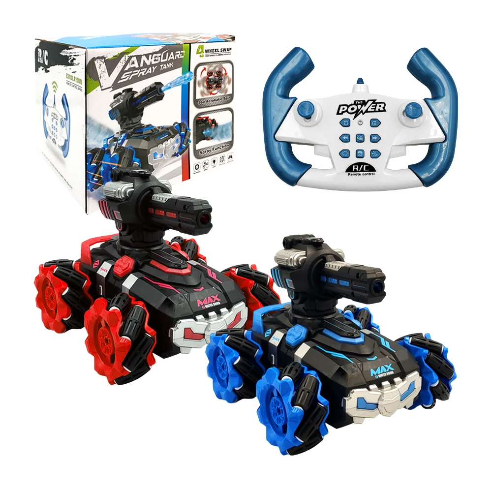 Coche de control remoto 360 con mini pistola de hidrogel y humidificador