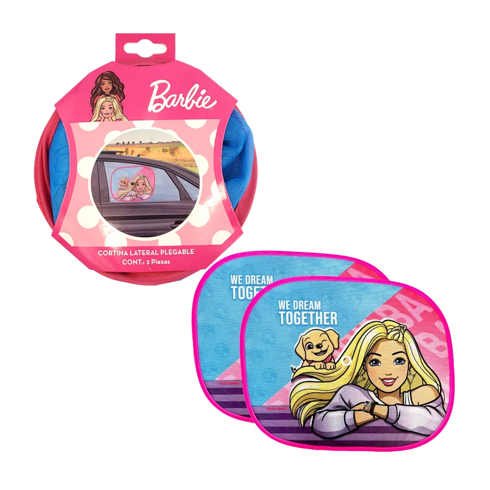 Cortina lateral plegable para carro con diseño de barbie / h3-psl48