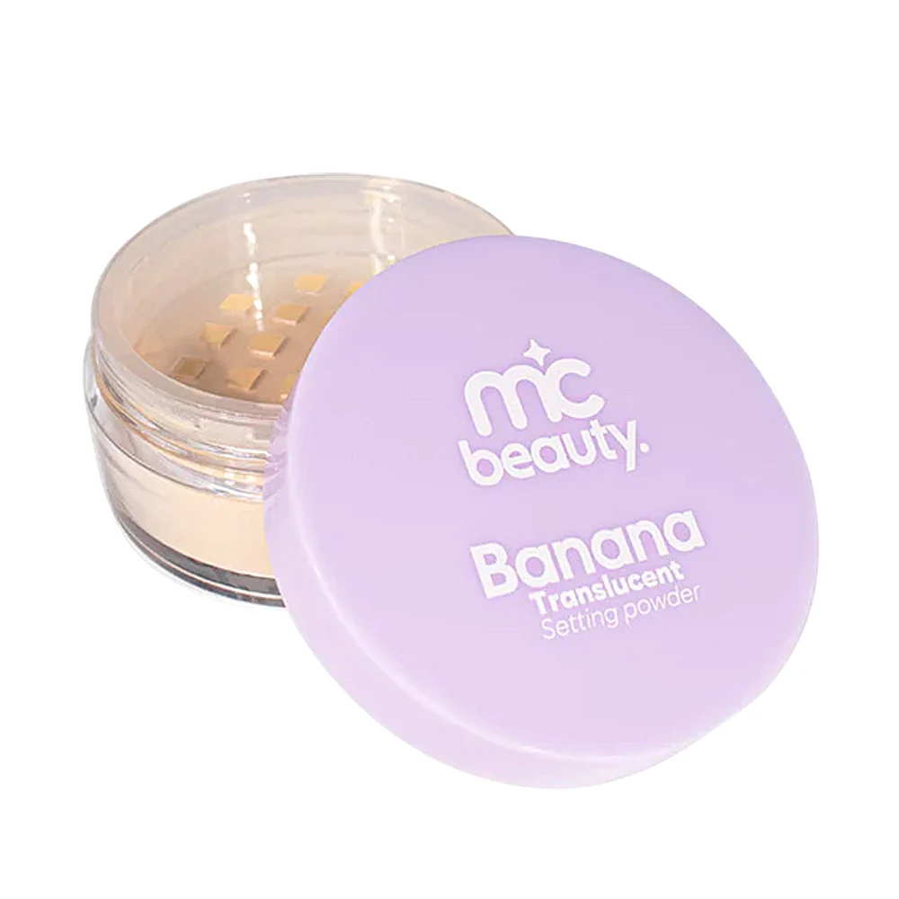 Polvo fijador translúcido mc beauty banana 5g, variedad de tonos / hb…