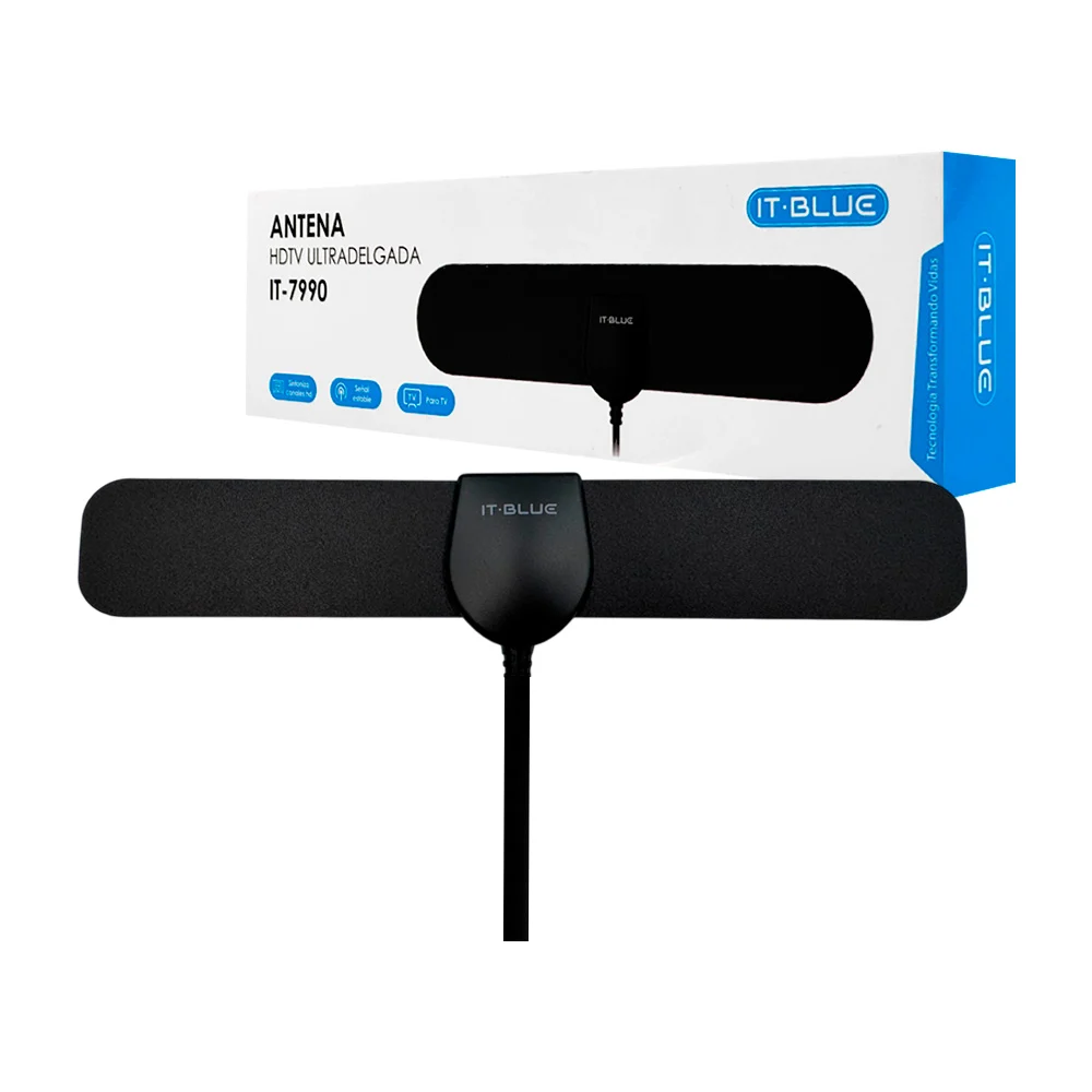 1pza Antena ultradelgada y ovalada para televisión de alta definición…