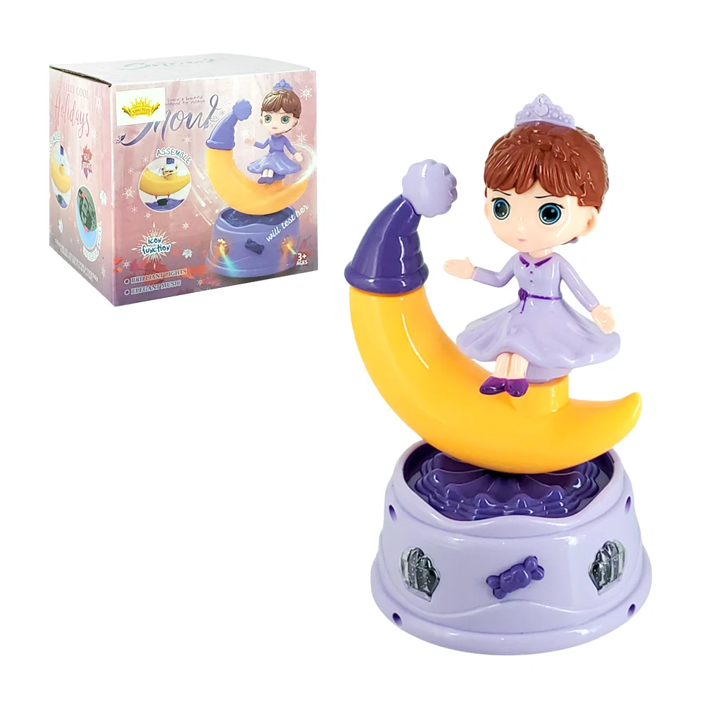 Juguete móvil musical de princesa con luna + luces y música / snow / …